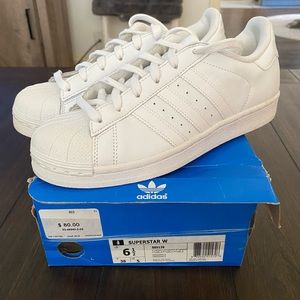 Adidas Superstar sneakers. Adult size 6.5.
